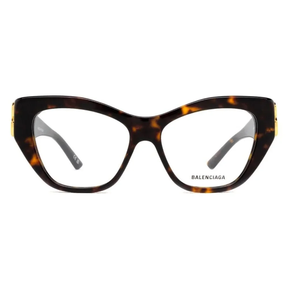 NWT BALENCIAGA EYEGLASSES, HAVANA GOLD WOMEN EYEWEAR BALENCIAGA
